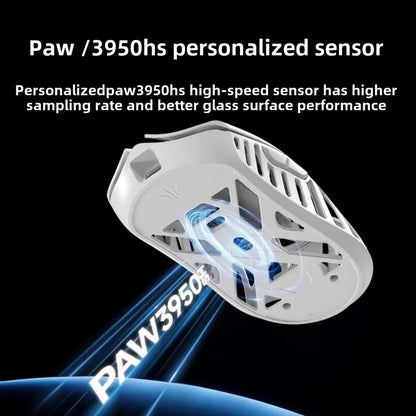 WLMOUSE Beast X Pro, lekka bezprzewodowa mysz gamingowa e-sportowa ze stopu magnezu, 750IPS, 8K, PAW3950HS, 30000DPI, bez podświetlenia