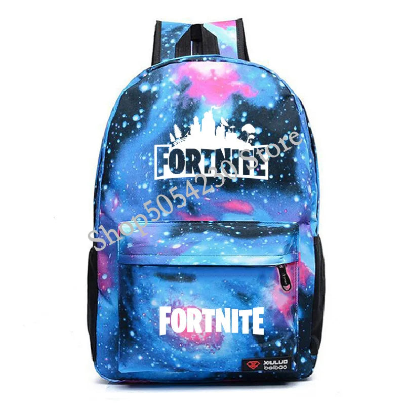 Mochila Fortnite Games, mochila escolar Fortnite para adolescentes, unissexo, com compartimento para portátil, para escola, viagens e uso casual