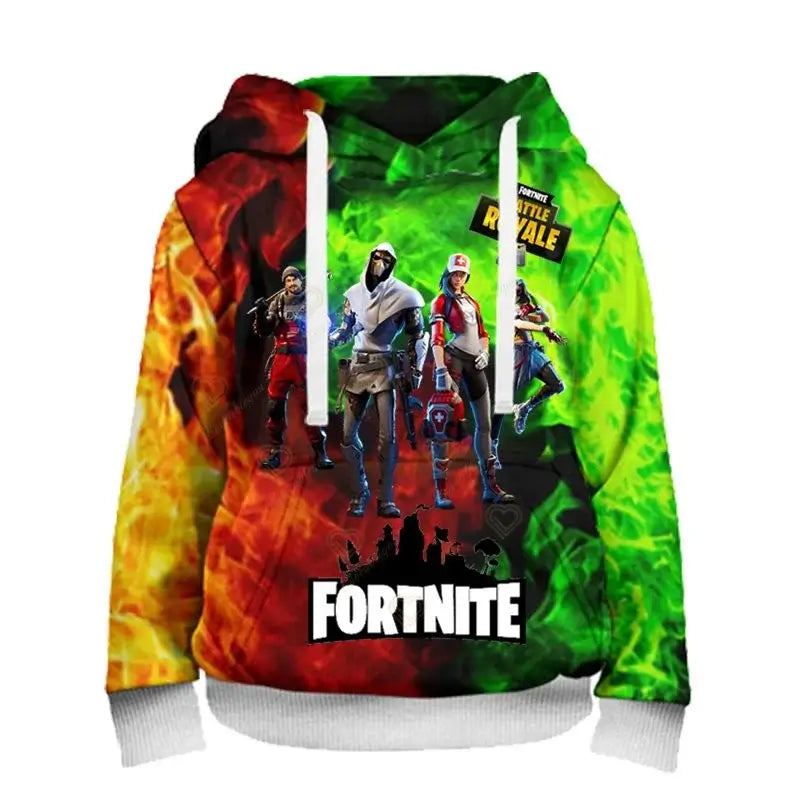 Ανδρικό φούτερ με κουκούλα Fortnite, μοντέρνα μπλούζα με 3D εκτύπωση, φούτερ με κουκούλα Battle Game για αγόρια και κορίτσια, χιπ χοπ, ανδρικό casual πανωφόρι