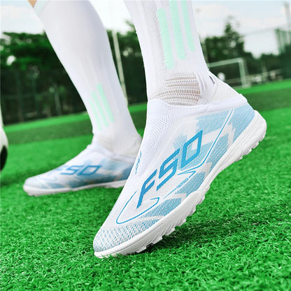 Men Soccer Shoes Cleats FG/TF Professional Original Women Football Boots Society Grass Indoor Training Unisex Non Slip Sneakers