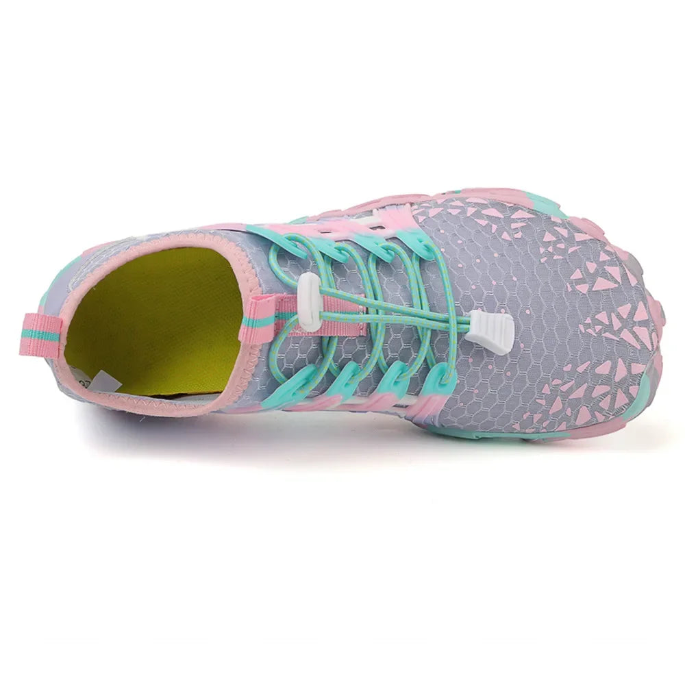 Men Women Water shoes Upstream Wading Swimming Barefoot Five Fingers Aqua Shoes Colorful Beach Seaside Light Unisex Sneakers New