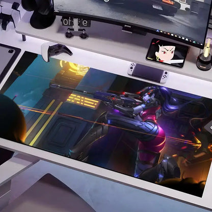 Overwatch pelės kilimėlis, kelių dydžių, didelis kvadratinis kompiuterio, biuro ir žaidimų stalo kilimėlis, guminis neslystantis pelės kilimėlis