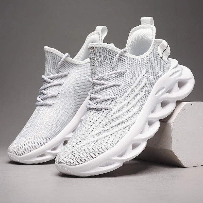 New Running Sneakers Newest Breathable Comfort For Women Low Top Large Size Men's Sports Increase Shoes Mesh Jogging Casual