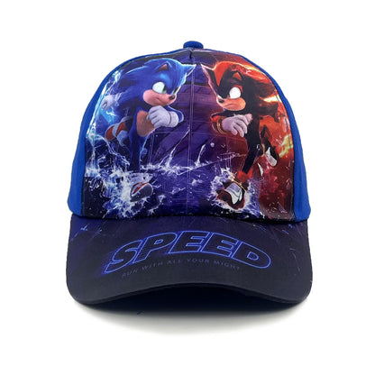 Casquette de baseball pour enfants Sonic 50-54 cm, personnage de dessin animé, hérisson ShadowTails, Knuckles, casquette de protection solaire, accessoire, cadeau