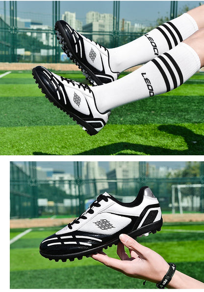 Soccer Shoes Men Turf Football Boots Fashion Firm Ground Studs Anti Slip Boy Sneakers Original Outdoor Field Training Trainers