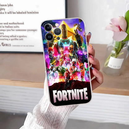 F-Fortnites-Cools maska za telefon za iPhone 17 16 15 14 13 12 11 Pro Max Plus, mekana navlaka, personalizirani DIY