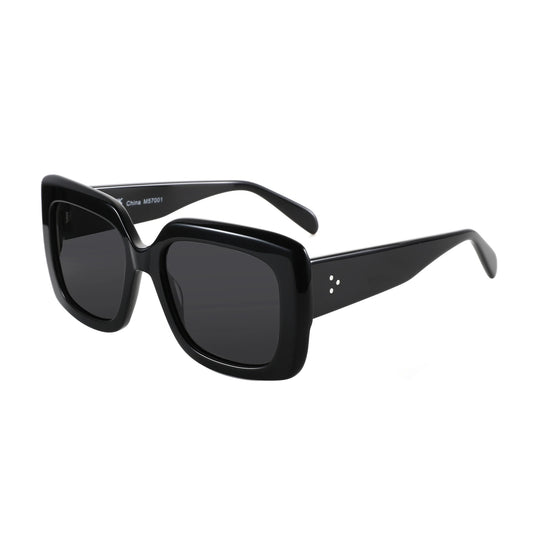 ZENOTTIC Handmade Acetate Sunglasses  luxury 2025 New Uv400 Fashion Square Ladies Polarized Sunglasses ZS6244