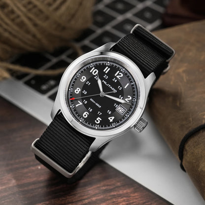 Militado ML08 Quartz Watch Ronda 515 Movement Domed Sapphire Wristwatch BGW9 Luminous 10Bar Waterproof 38mm Vintage Watches