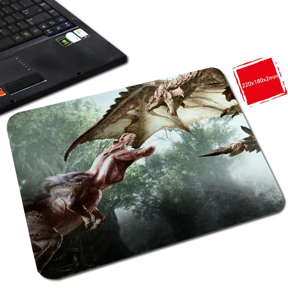 M_monster H_hunter W_world Mouse Pad Gabinete Gamer Pc Small Cute Desk Mat Mouse Pad Wrist Protector Computer Desk Accessories