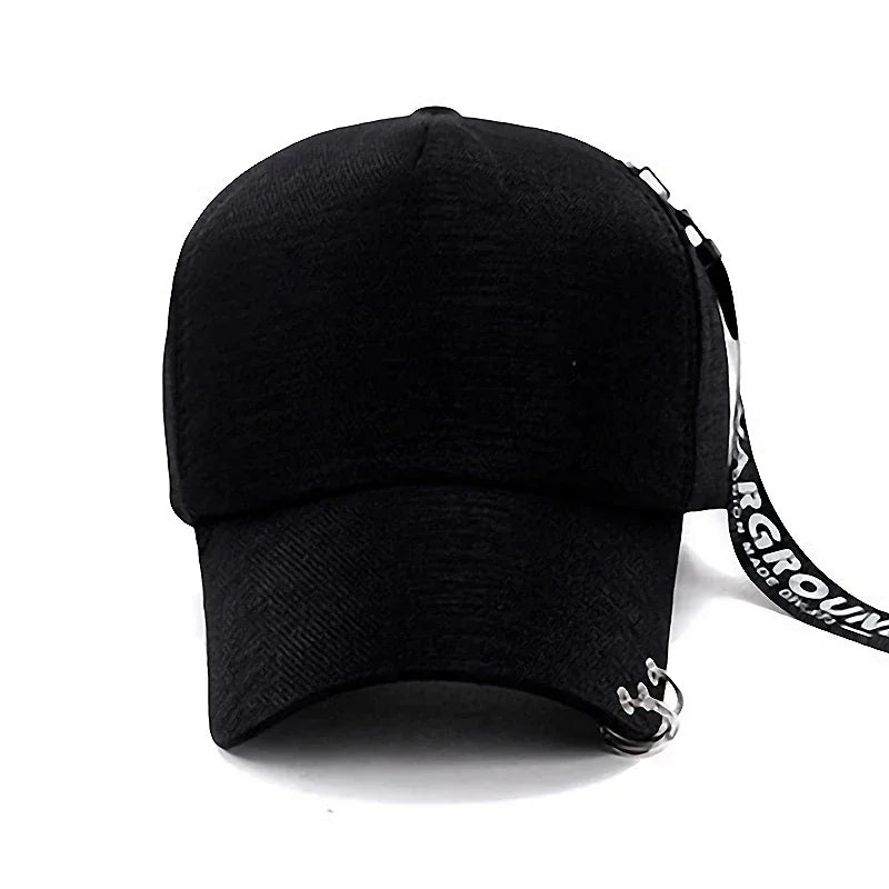 Metalen gepersonaliseerde baseballpet met klassiek randontwerp, lichtgewicht en ademend! Keuze uit vier kleuren