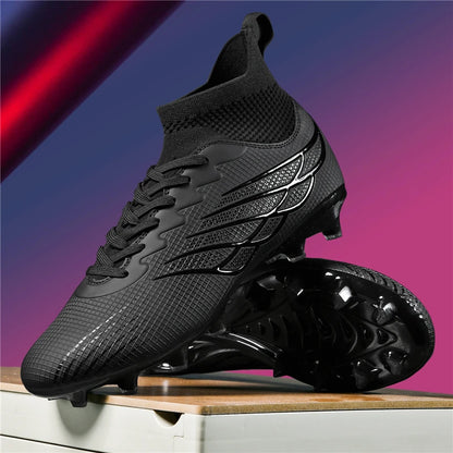 2026 Superfly FG Football Boots Outdoor Soccer Cleat Black Shoes Soft Sport Professional Shoes Breathable Comfortable Boots Plus