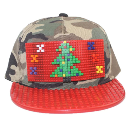 Crtani patchwork bejzbol kape, uradi-sam blokovi, snapback kape, hip hop kape za muškarce i žene, odvojivi pikseli, kape za tatu, dječje kape, kape za odrasle