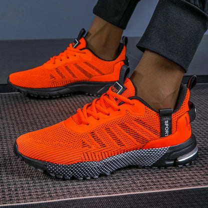 Men Running Shoes Lightweight Breathable Jogging Sport Shoes Male Lace-up Fashion Comfort Non-slip Casual Sneakers Man