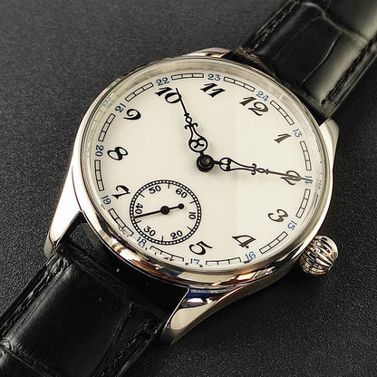 Men's Manual Mechanical Watch Roasted Blue Pin Seagull ST3621 Vintage Business Men's Waterproof Genuine Leather Watch
