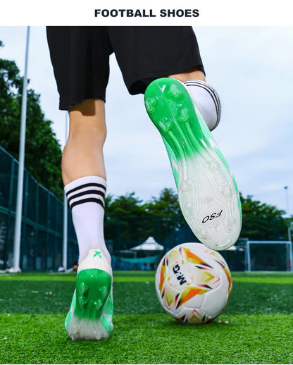 New Men Football Boots Non-Slip Boys Soccer Shoes Grass Cleats High-quality Match Sneakers Hot-selling Outdoor High-top Light