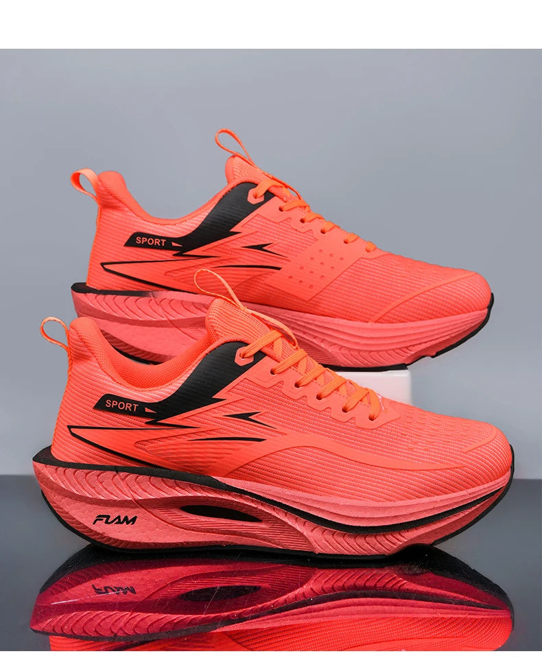Men Sports Running Shoes Marathon Air Cushion Breathable Lightweight Comfortable Women Outdoor Athletic Sneakers Jogging Tenis