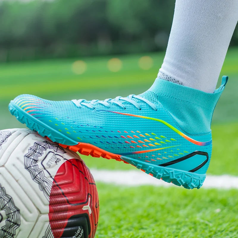 Men Football Boots Professional Turf Futsal Match Grass Unisex Outdoor Training Soccer Shoes Soccer Cleats Non-slip Breathable