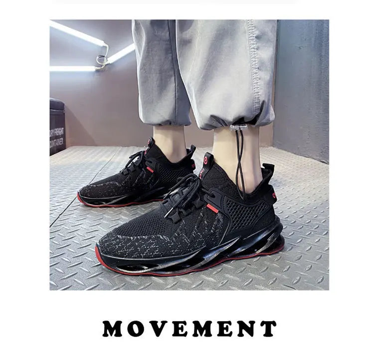 Men's Comfortable Running Shoes Breathable Sporty Casual Versatile Heightening Dad Shoes Autumn New Arrival Low Cut Sneakers