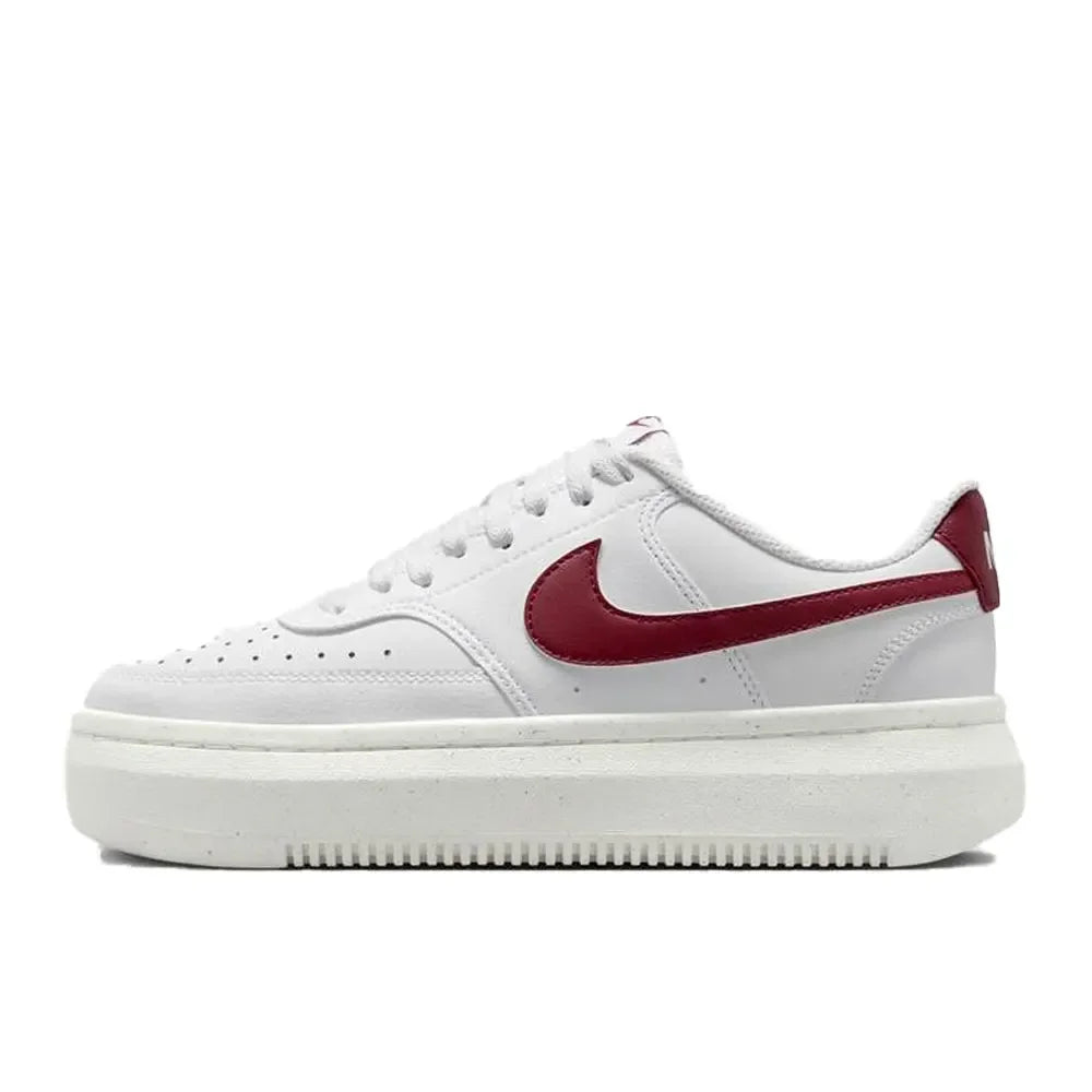 Nike Court Vision Alta Women's Low-Top Basketball Shoes Soft & Comfortable, Durable White/Black DZ5394-107