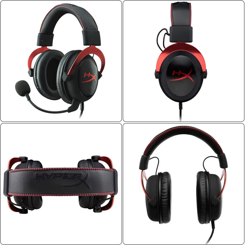 HyperX Cloud II Gaming Headset Hi-Fi 7.1 Surround Sound/Detachable Mic/USB Sound Card For PC PS Cloud 2 Wired Gaming Headphone