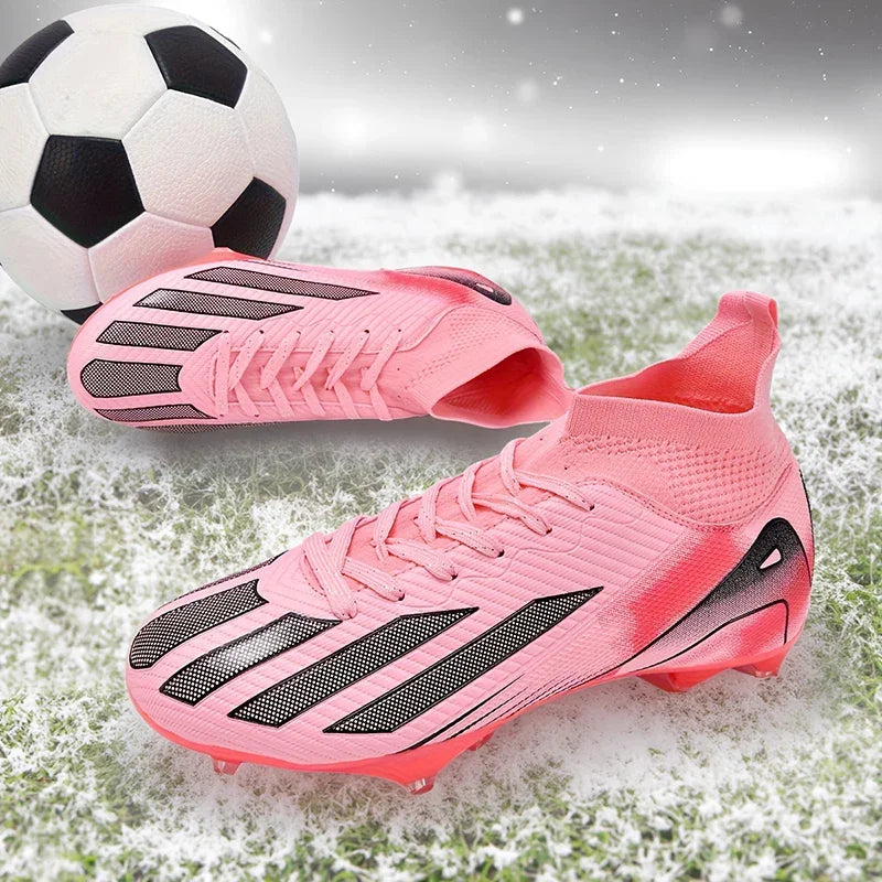 New Men Soccer Shoes Adult Non-Slip Football Boots Cleats Boys Ultralight Sport Sport Outdoor Comfortable Training Match Grass