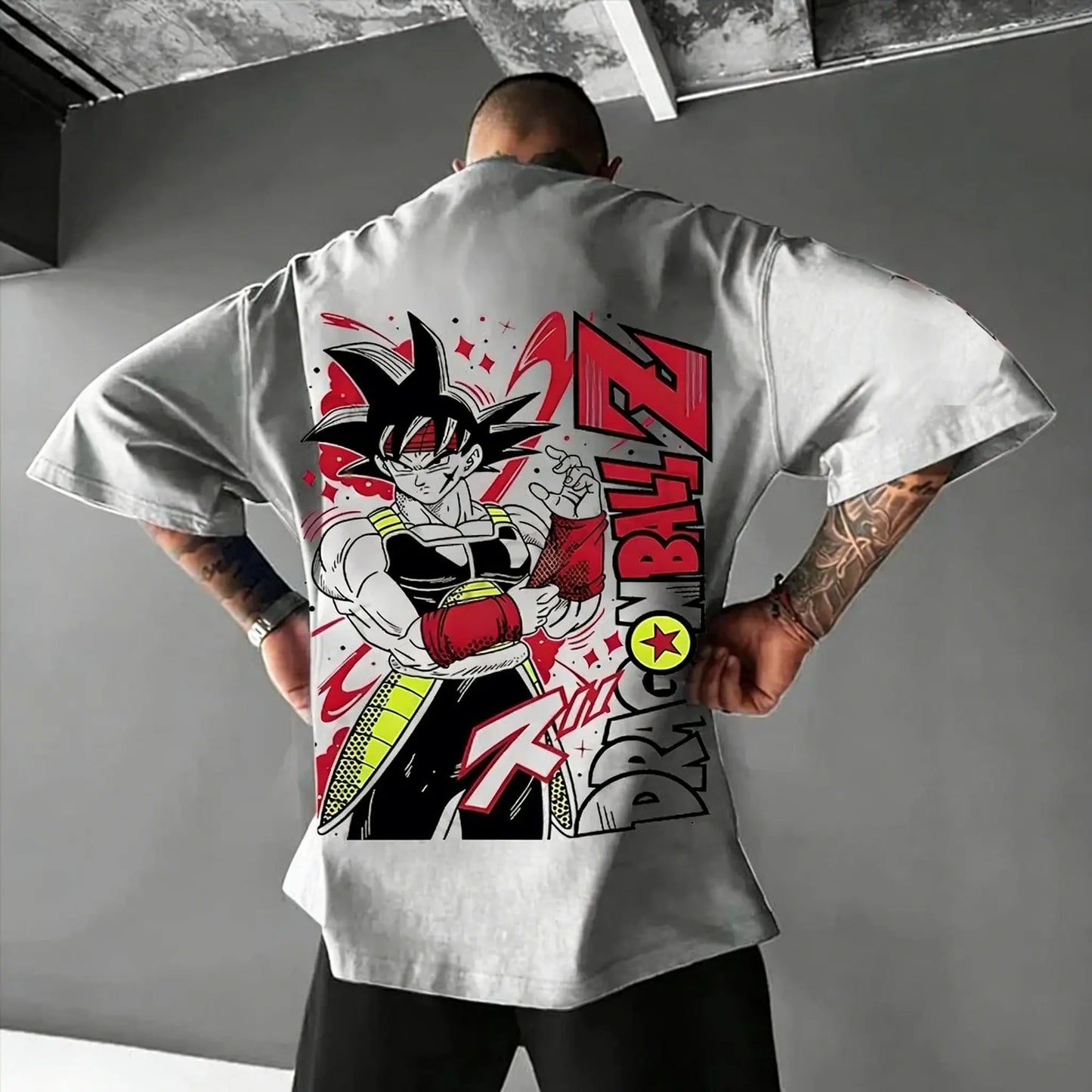 Dragon Ball Super Men's and Women's T-Shirts Bardock Anime Tee Summer Spring Boy's Retro Short Sleeves Parent-child Outfits