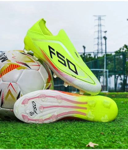 New Men Football Boots Non-Slip Boys Soccer Shoes Grass Cleats High-quality Match Sneakers Hot-selling Outdoor High-top Light