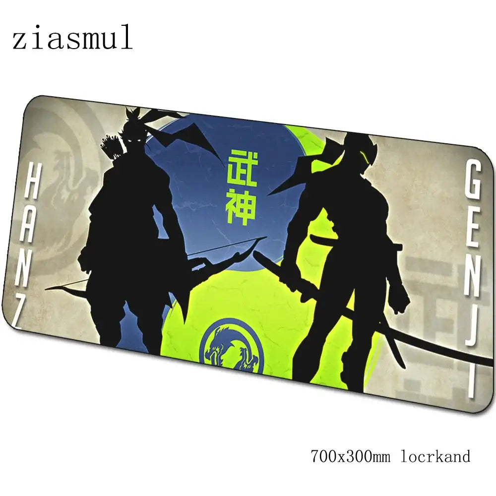 Tappetino mouse Overwatch cartoon per computer 700x300x3mm, tappetino gaming grande Indie Pop per mouse e tastiera, giochi PC gamer da scrivania