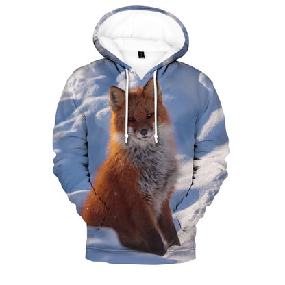 Hip Hop Popular Novelty Comfortable Fox 3D print Hoodies Sweatshirts Men/Women Sweatshirt Adult/Child Casual Pullovers