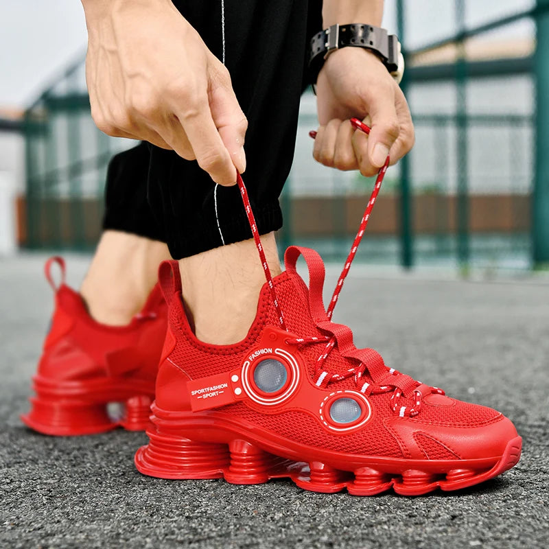 Men's Basketball Shoes Breathable Cushioning Non-Slip Wearable Runing Shoes Gym Training Athletic Basketball Sneakers for Men
