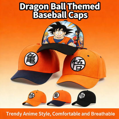 Dragon Ball Z justerbar basebollkeps Anime Goku sommarhatt för föräldrar och barn Hip Hop-keps för pappa Män Pojkar Utomhus- och sportkepsar Present