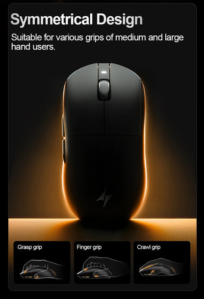 ATK Dragonfly A9 Ultra Wireless Gaming Mouse PAW3950, Tri-Mode 8K Gaming Mouse, Ultra-Lightweight Ergonomic Esports Mouse for FPS Gaming
