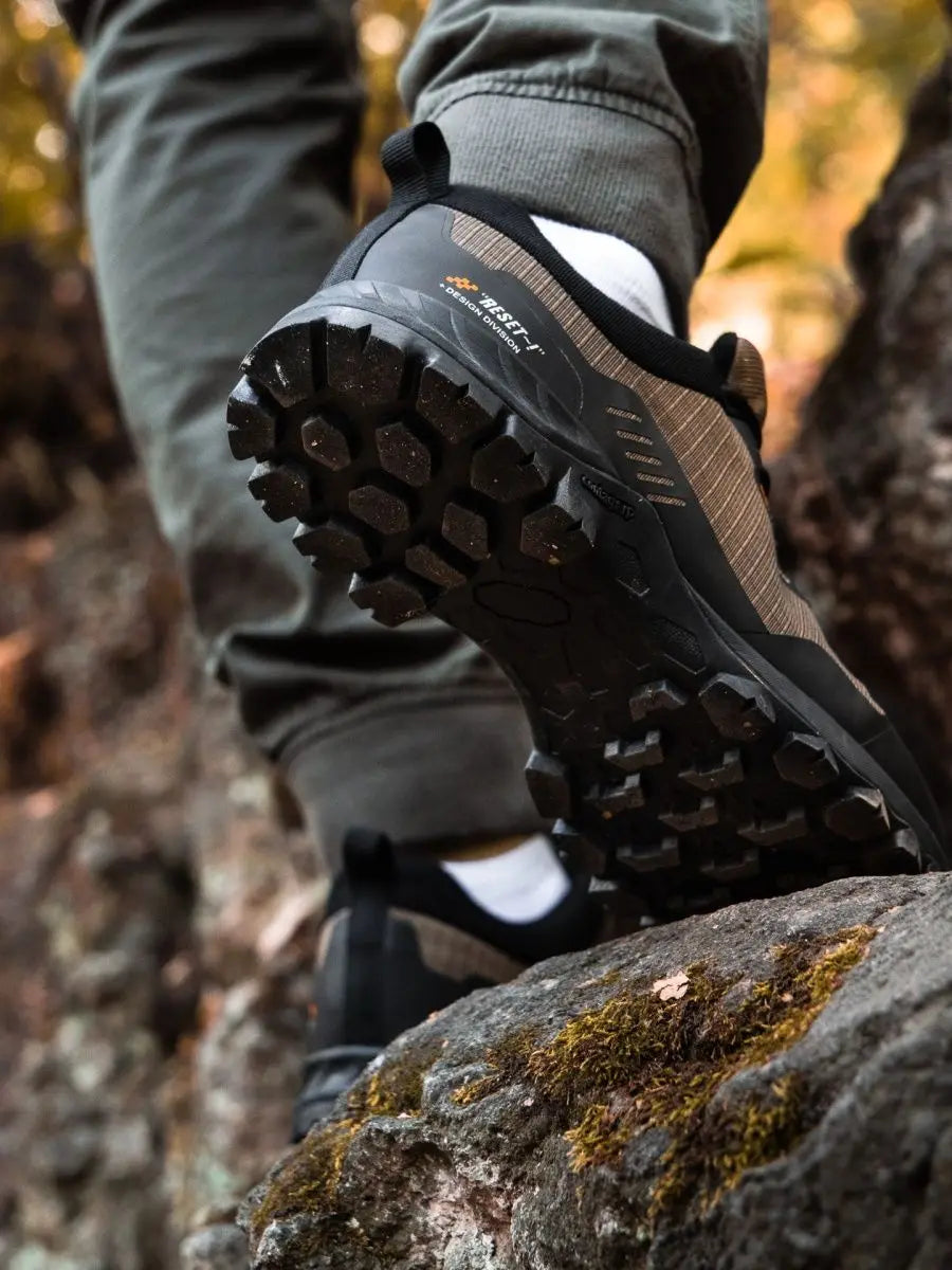 Baasploa Men's New Hiking Shoes Outdoor Waterproof Wear-Resistant Non-Slip Sneakers Male Casual Lightweight Lace-Up Walking Shoes