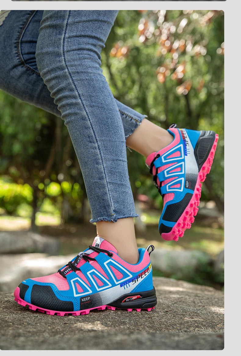 Men's Hiking Shoes Outdoor Sports Shoes Lace-up Hiking Shoes Women's Hiking Sports Shoes Non-slip Hunting Tactical Sports Shoes