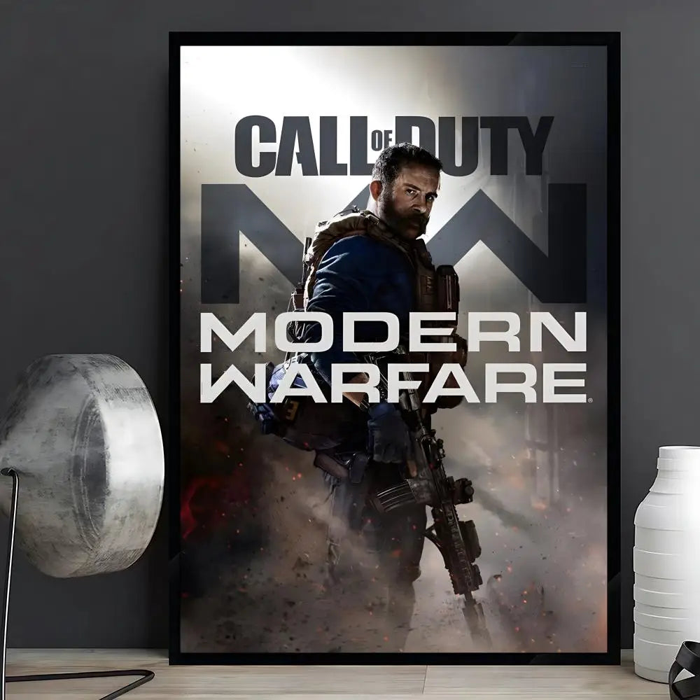 game Call of Duty Poster Posters Anime Room Decor Decoration Movie Backpack Wall Interior Music Wall Art