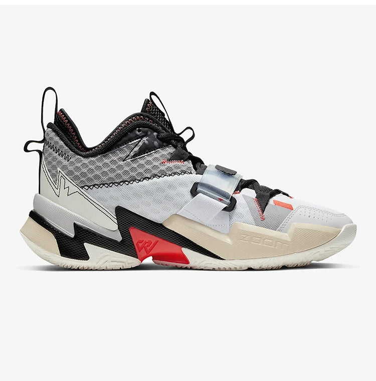 Ténis de basquetebol Nike Genuine JORDAN para homem, cano médio, almofadados e duráveis CD3002-101
