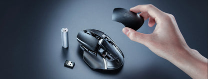 Razer Basilisk V3 X HyperSpeed Wireless Gaming Mouse, 18K DPI Optical Sensor, Chroma RGB, HyperSpeed 2.4GHz & Bluetooth Ergonomic Gaming Mouse