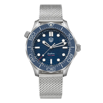 Watchdives 42mm Titanium Dive Watch NTTD VH31 Sweep Second Quartz Movement 200m Waterproof Super Luminous Men Watches