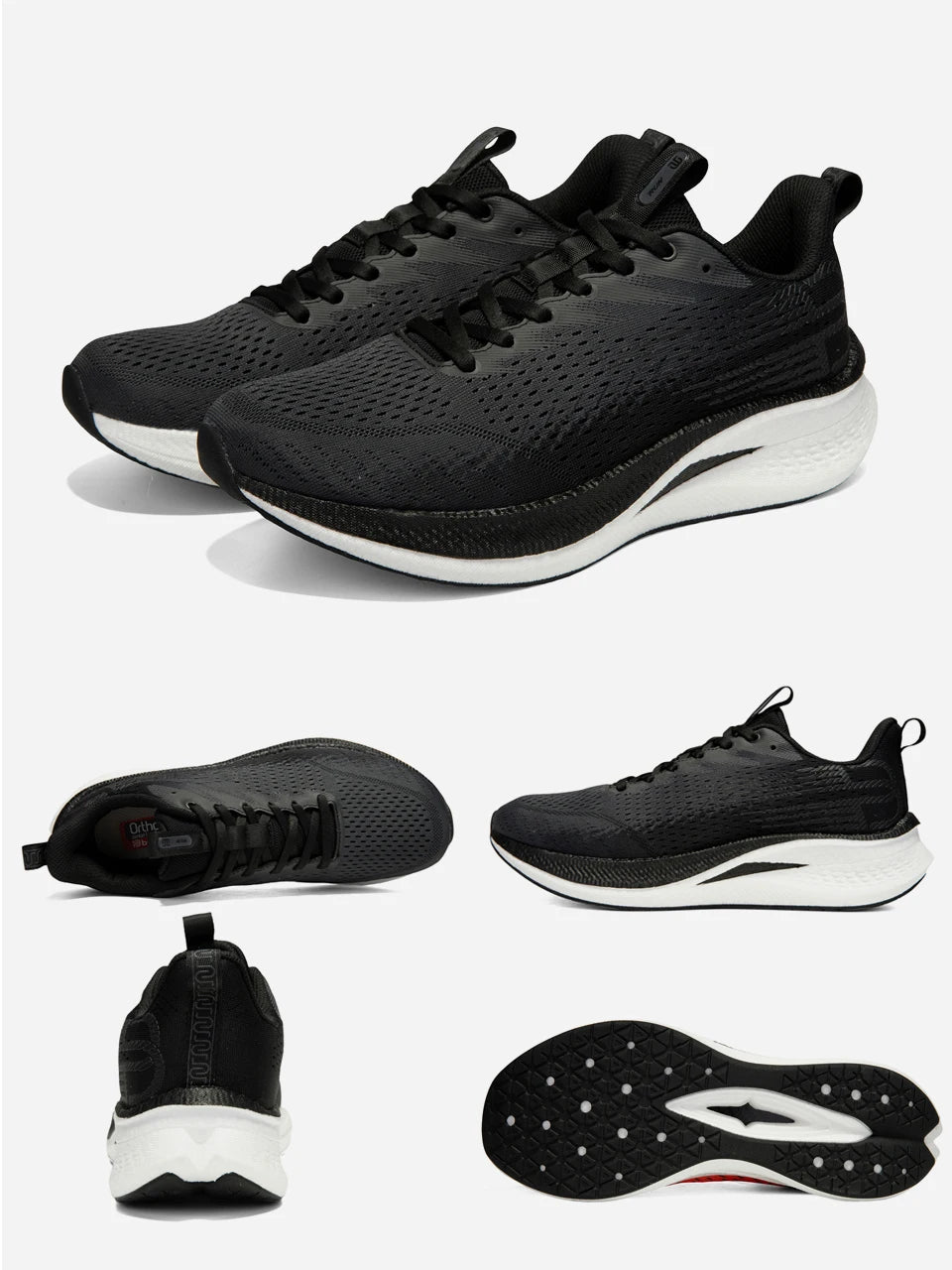 Baasploa Men Jogging Sports Shoes Carbon Plate Professional Cushioning Sneakers Male Outdoor Breathable Non Slip Running Shoes