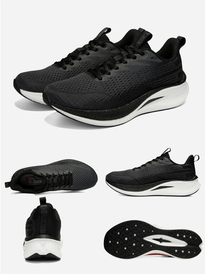 Baasploa Men Jogging Sports Shoes Carbon Plate Professional Cushioning Sneakers Male Outdoor Breathable Non Slip Running Shoes