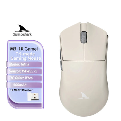 Darmoshark M3 V2 Gaming Mouse Wireless Tri-Mode 8K, PAW3395 Sensor, 26K DPI Ultra-Light Gaming Mouse for PC & Laptop