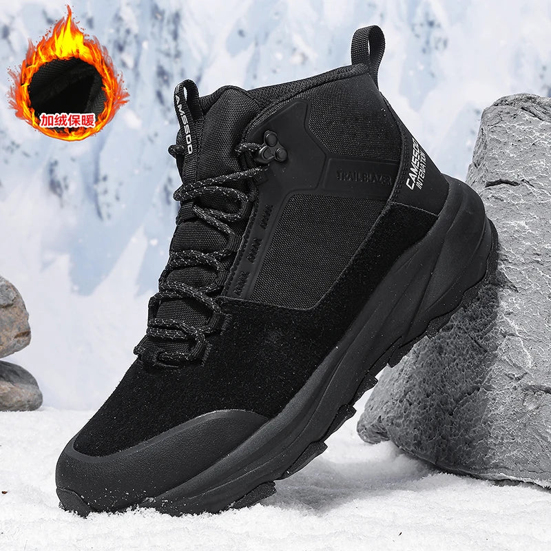 CAMSSOO Hiking Shoes Men Snow boots Outdoor Sports Climbing Shoes women Trekking Sneakers ankle boots hunting shoes travel boots