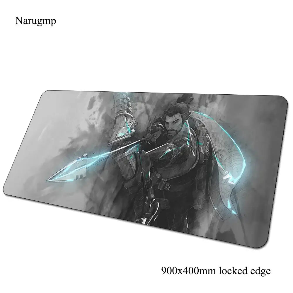 Tapete de rato Overwatch de aniversário, tapete para computador 900x400x3mm, tapete de rato gaming grande, presente para rato e teclado, jogos PC gamer, secretária