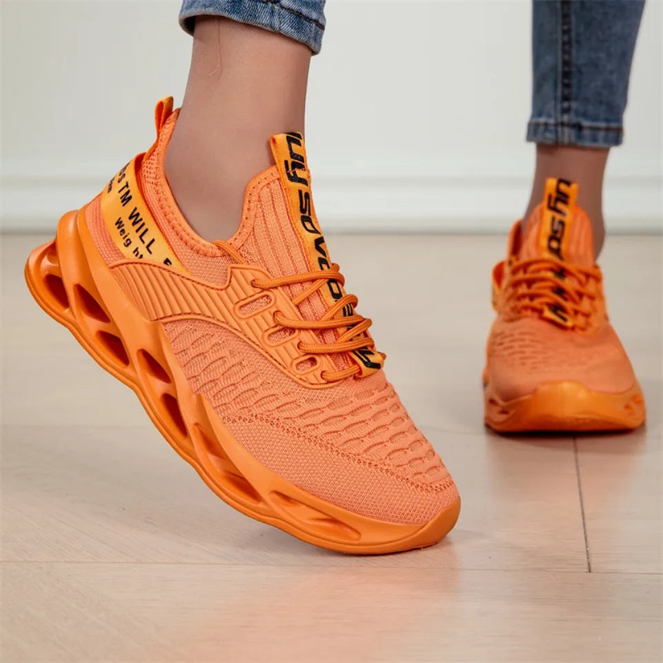 Hot Sale Pink Casual Sneakers Women Men Blade Shoes Big Size 46 Light Breathable Running Shoes Shoes Men Mesh Sports Sneakers