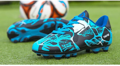 Buty piłkarskie dla dzieci Sports Society Field Chłopięce buty do piłki nożnej Futsal Szybkie buty do halowej piłki nożnej Oryginalne buty z kolcami do kostek Buty piłkarskie