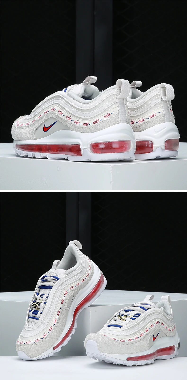 Scarpe sportive da donna Nike AIR MAX 97 basse con ammortizzazione ad aria, originali, DC4013-001