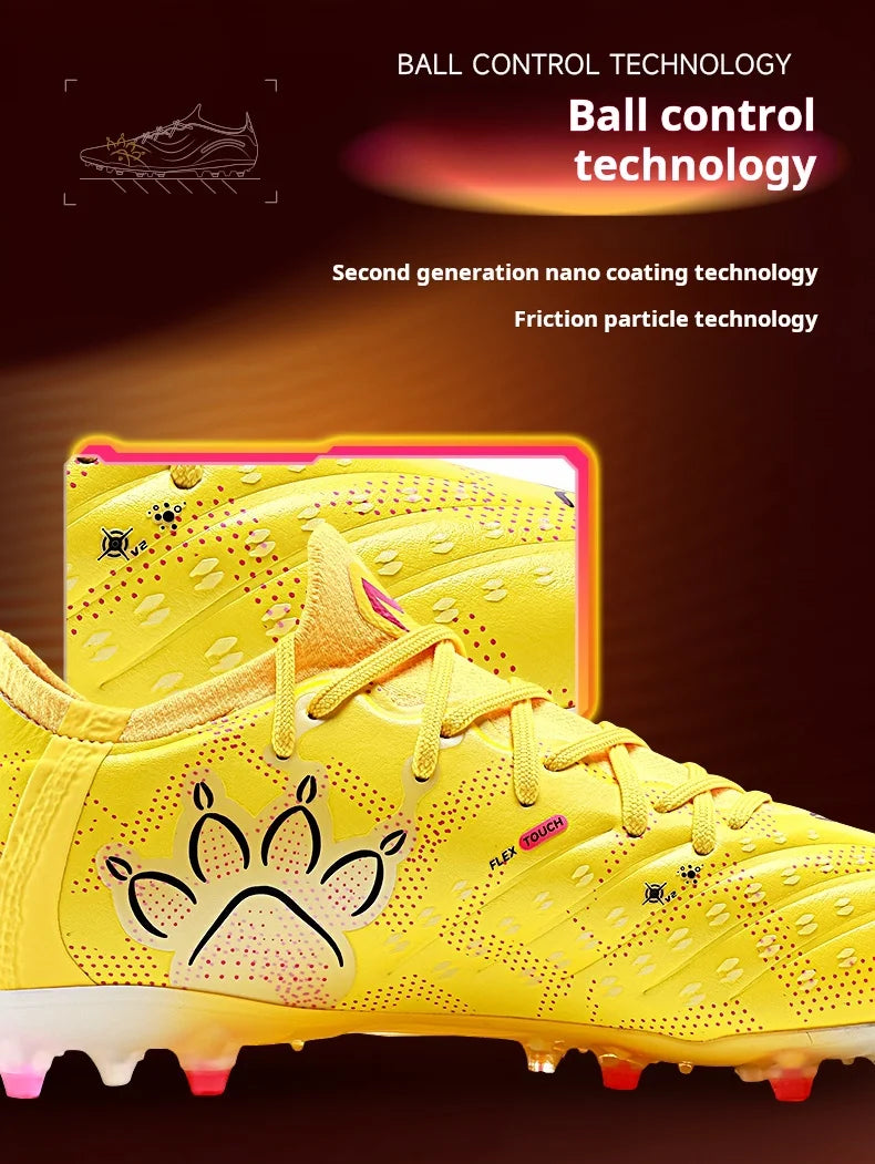 Kelme High-end Football Shoes Short Nail Anti Slip Football Boots Artificial Grass Cushioning Training Mg Football Shoes