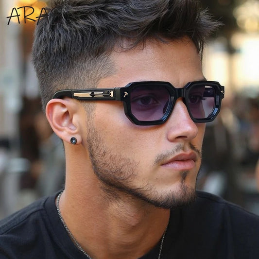 Polarized Square Sunglasses Men 2026 Luxury Brand Vintage Rectangle Sun Glasses Classic Driving Eyewear For Male UV400 Shades