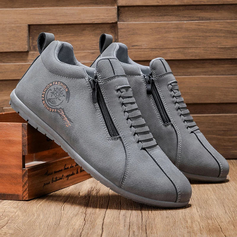Men's Lightweight Casual Shoes Outdoor Entertainment Skateboarding Daily Walking Driving Shoes Comfortable Breathable Slip-On