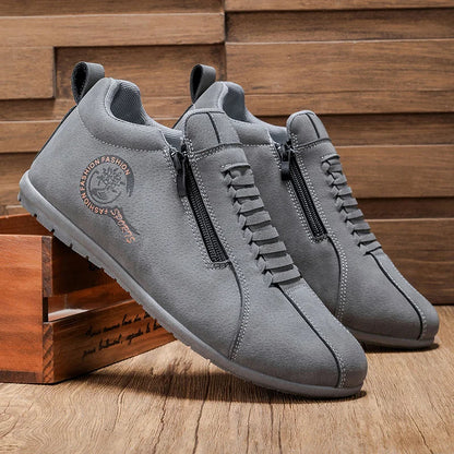 Men's Lightweight Casual Shoes Outdoor Entertainment Skateboarding Daily Walking Driving Shoes Comfortable Breathable Slip-On